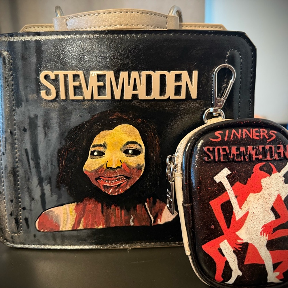 Sinners Movie Hand Painted Steve Madden Bag